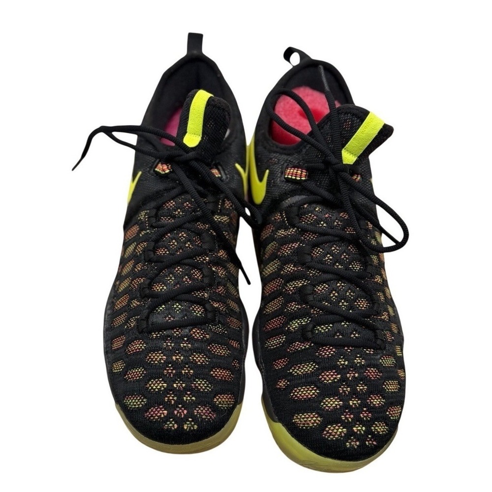 Nike KD 9 Unlimited Black Volt‎ Multicolor Mens Size 10 Basketball Shoes